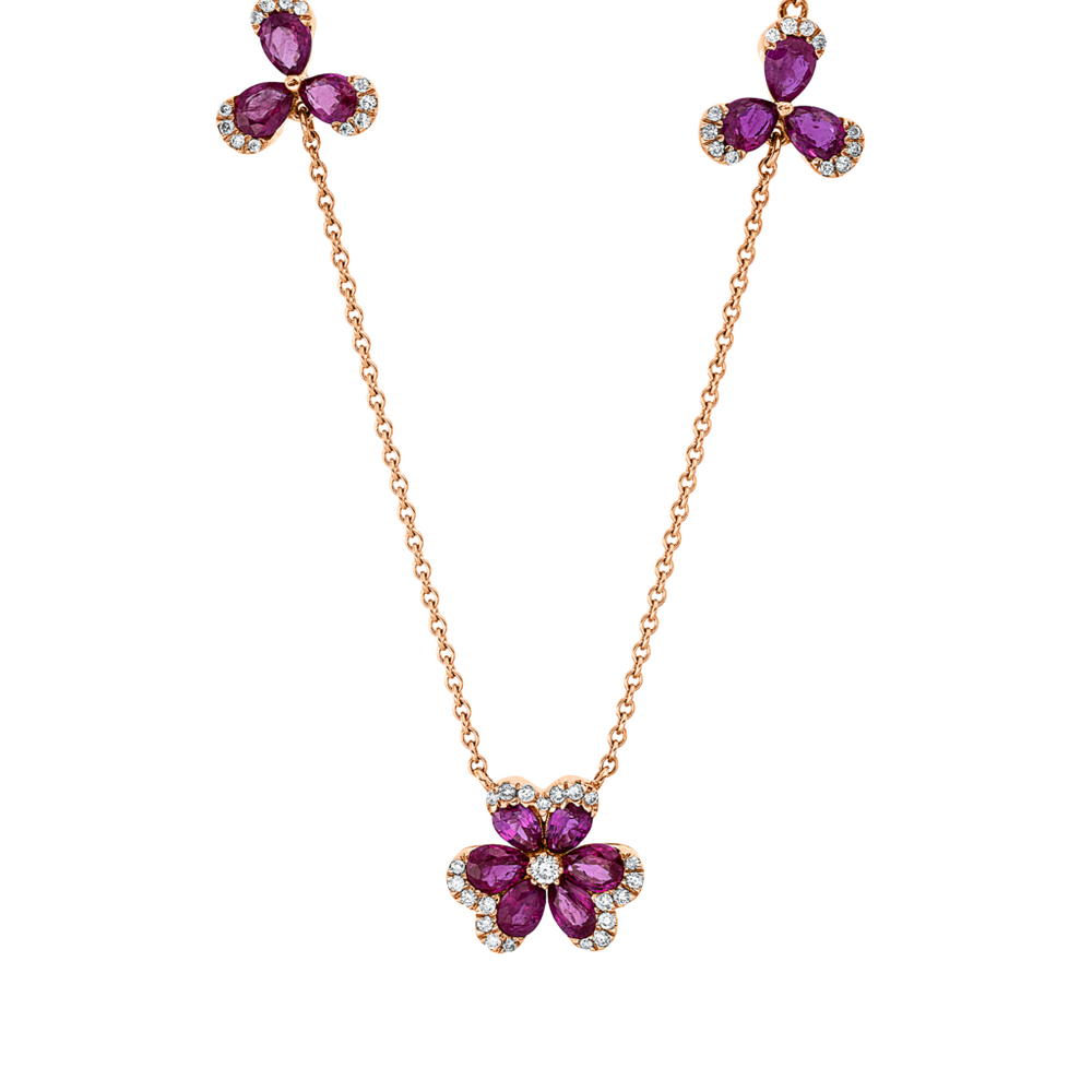 Brogle Classic necklace with ruby pendant Brogle Classic necklace with ruby pendant