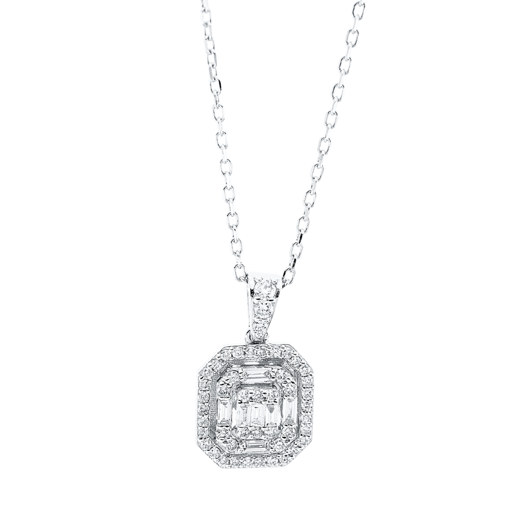 Brogle Classic necklace with diamond pendant Brogle Classic necklace with diamond pendant