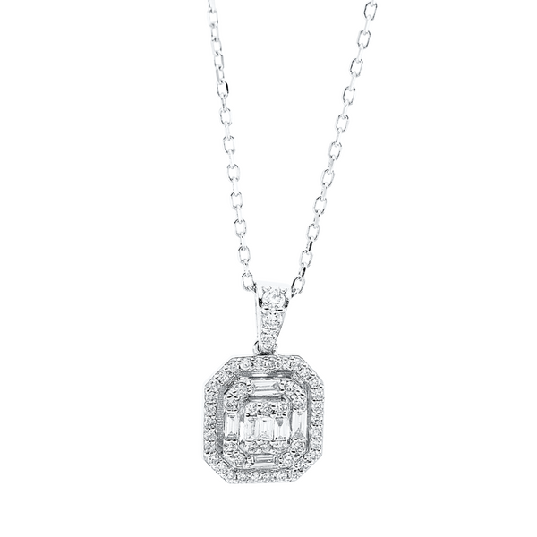 Brogle Classic necklace with diamond pendant Brogle Classic necklace with diamond pendant
