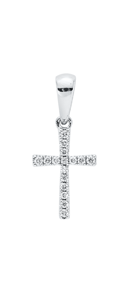 Brogle Classic Kreuzanhänger mit Diamanten