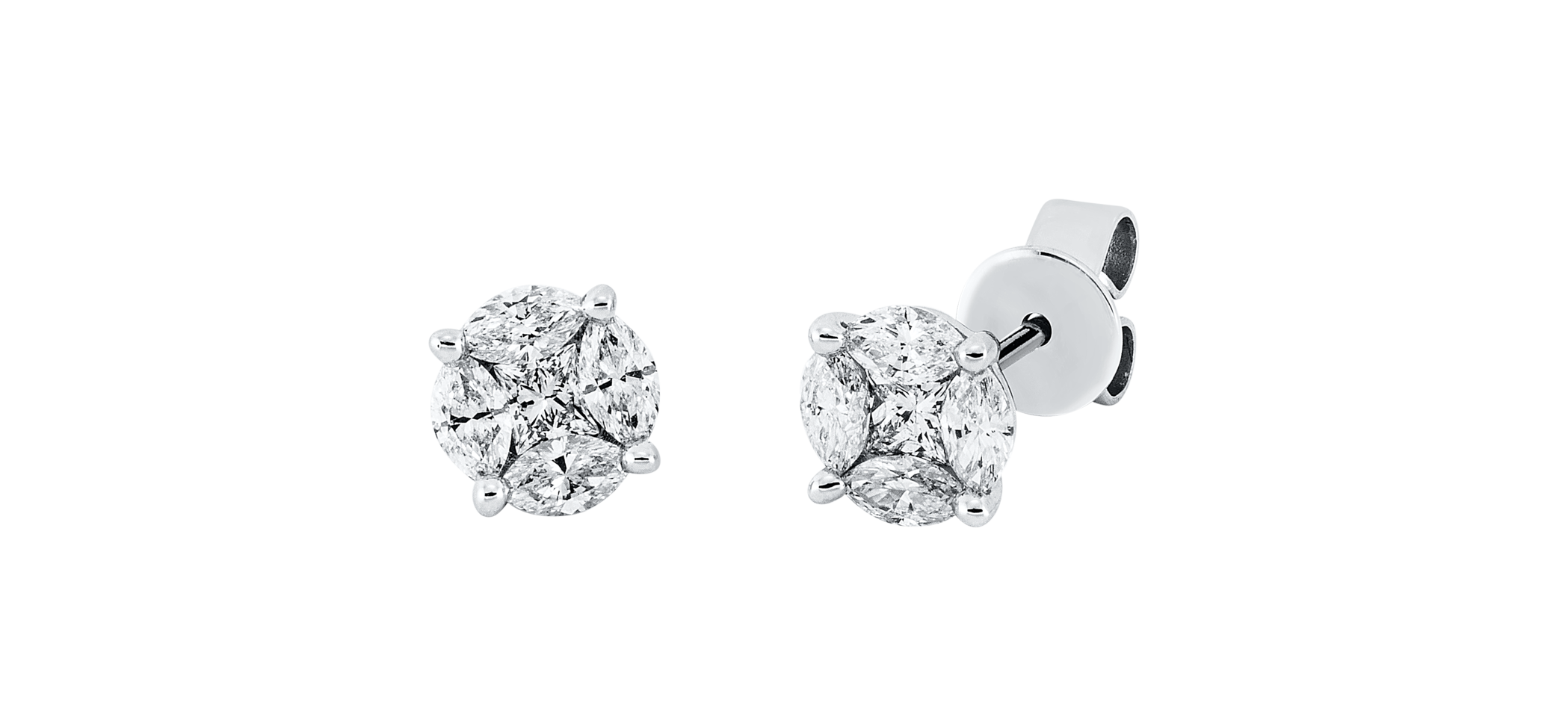 Brogle Classic diamond stud earrings