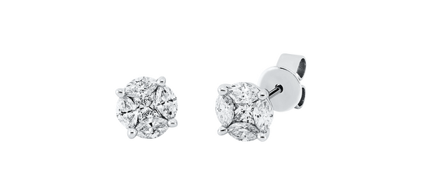 Brogle Classic diamond stud earrings