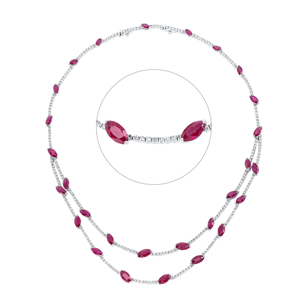 Brogle Selection Royal necklace with rubies