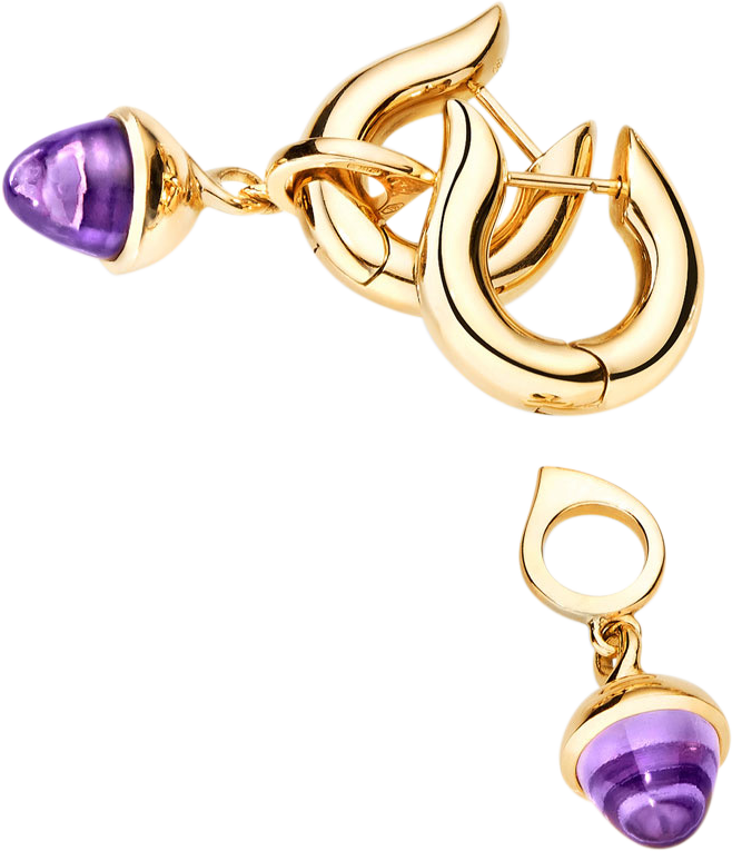 Tamara Comolli Signature Drop Hoops Earrings