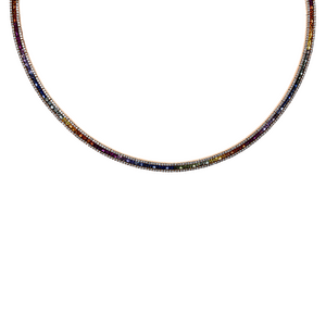 Brogle Selection Rainbow necklace with sapphires