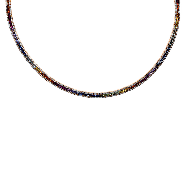 Brogle Selection Rainbow necklace with sapphires