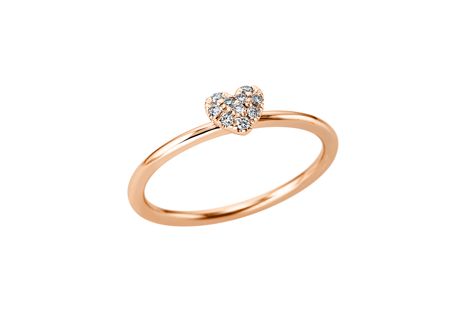 Brogle Classic Ring mit Diamantherz Brogle Classic Ring mit Diamantherz