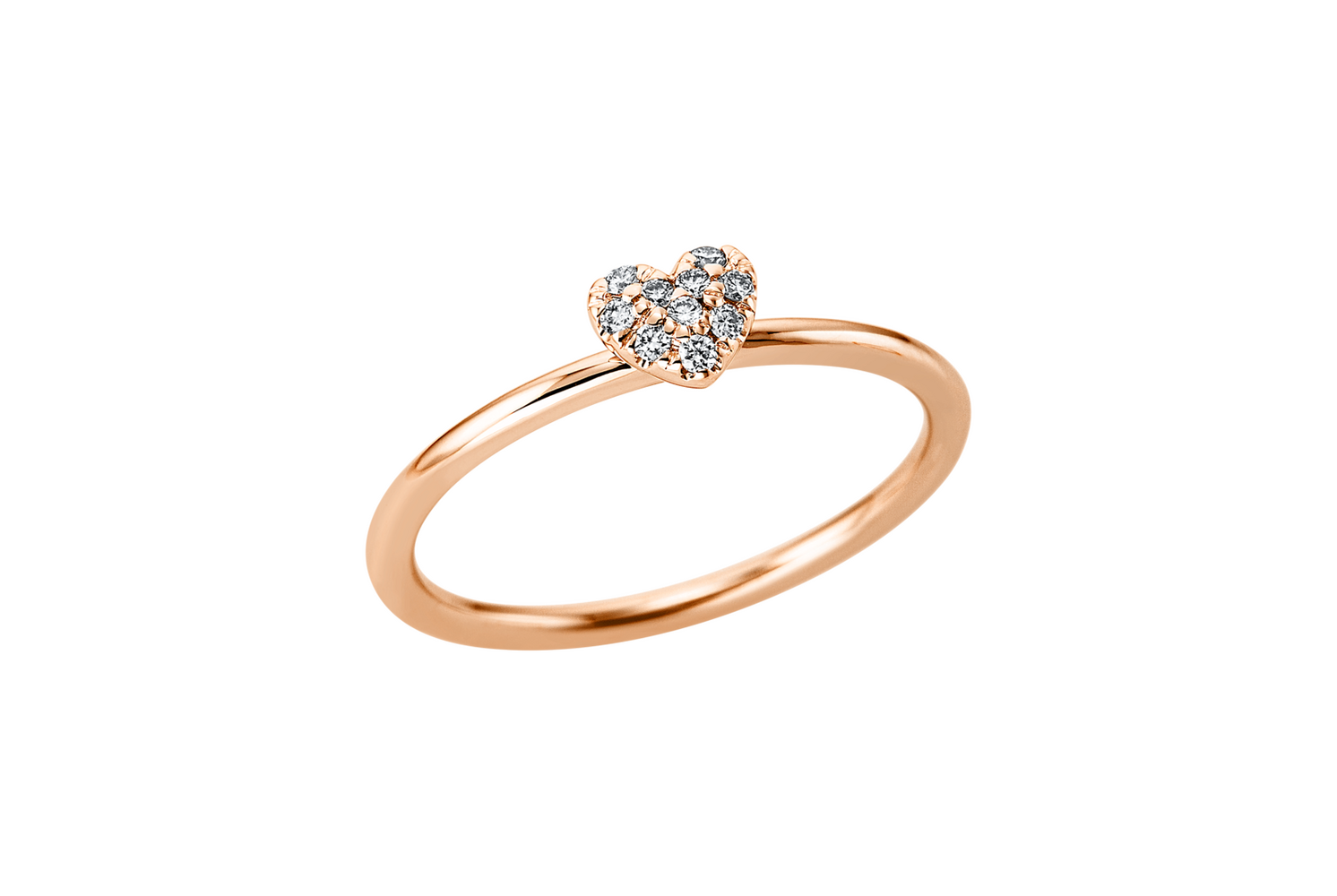 Brogle Classic Ring mit Diamantherz Brogle Classic Ring mit Diamantherz