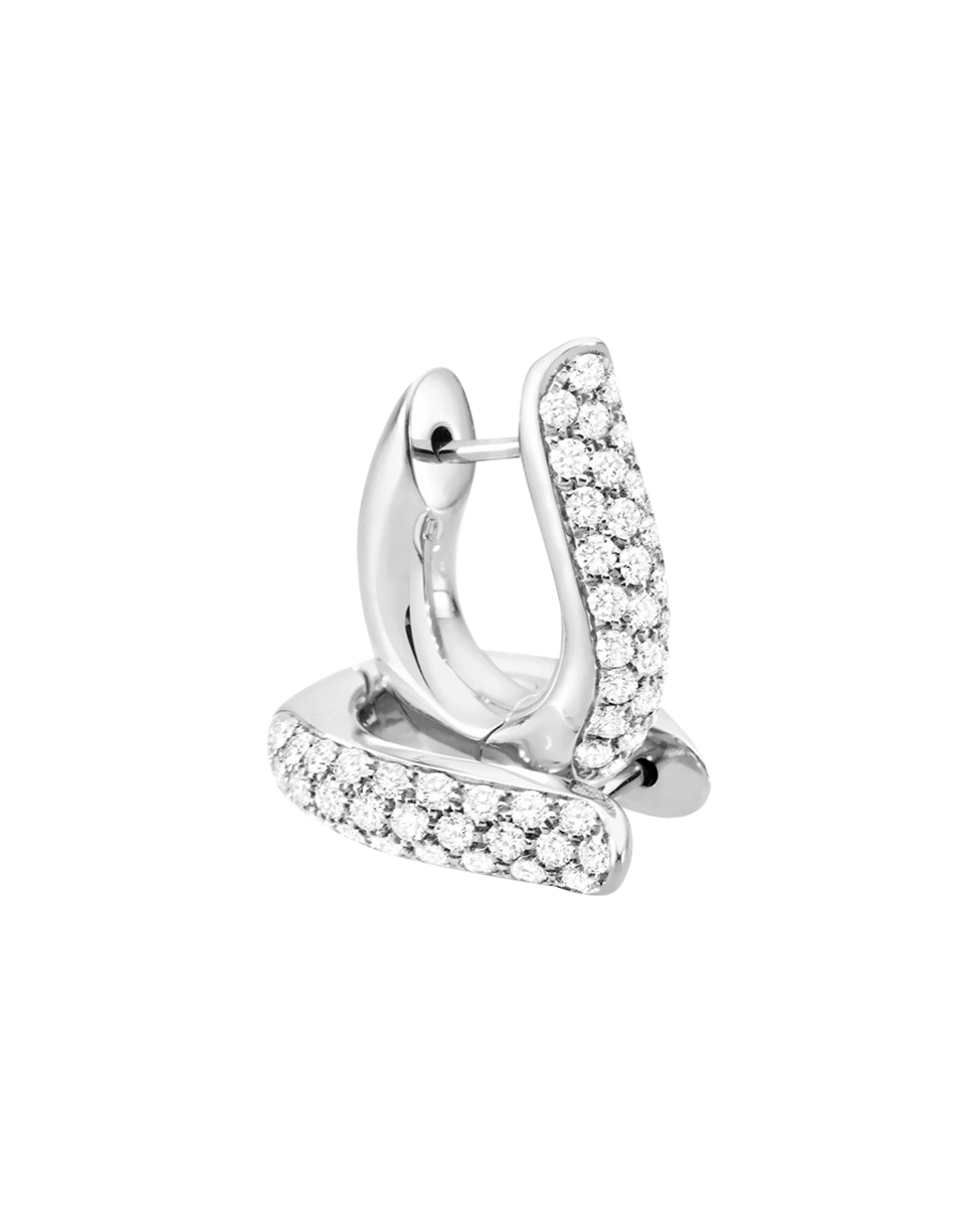 Tamara Comolli Signature Drop Hoops Pavé Creolen Tamara Comolli Signature Drop Hoops Pavé Creolen