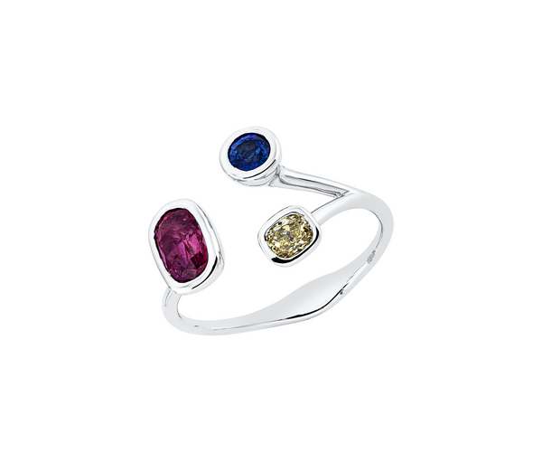 Brogle Classic colored stone ring