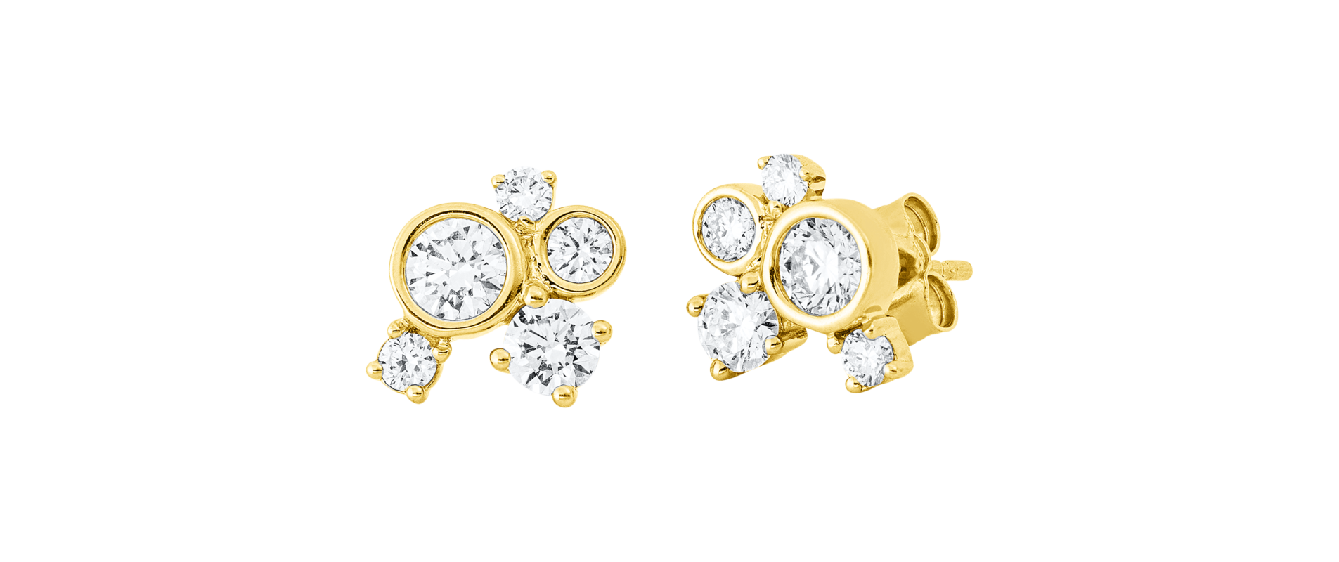 Brogle Classic diamond stud earrings