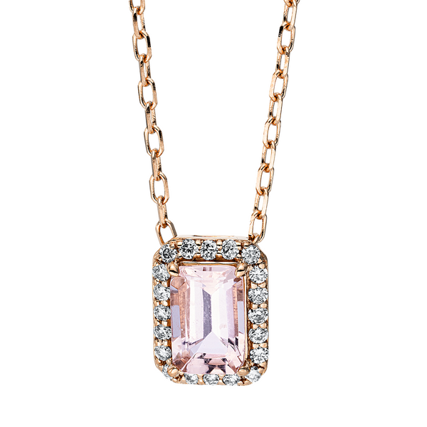 Brogle Classic Kette mit Morganitanhänger