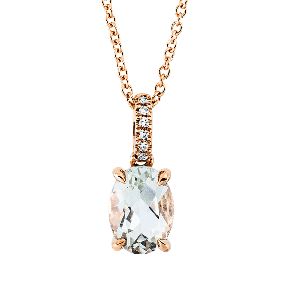 Brogle Classic gold chain with amethyst pendant