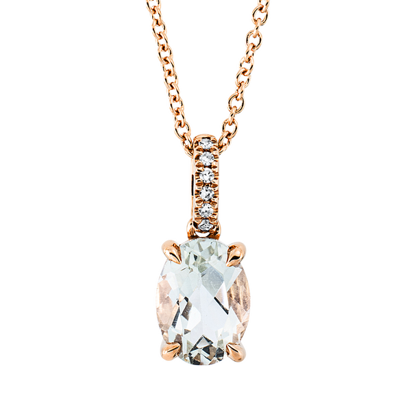 Brogle Classic gold chain with amethyst pendant