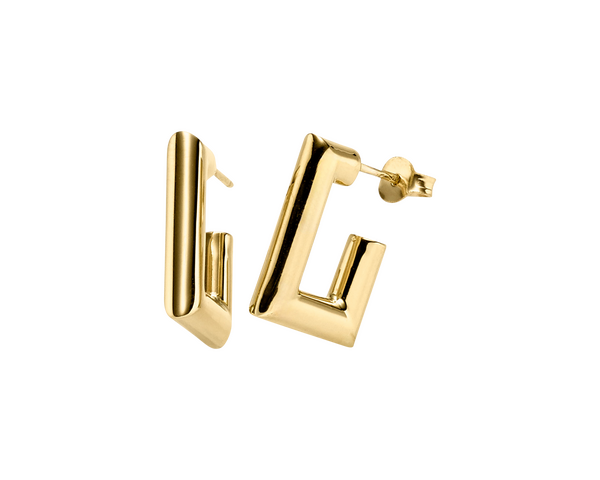 Brogle Classic gold hoop earrings Brogle Classic gold hoop earrings