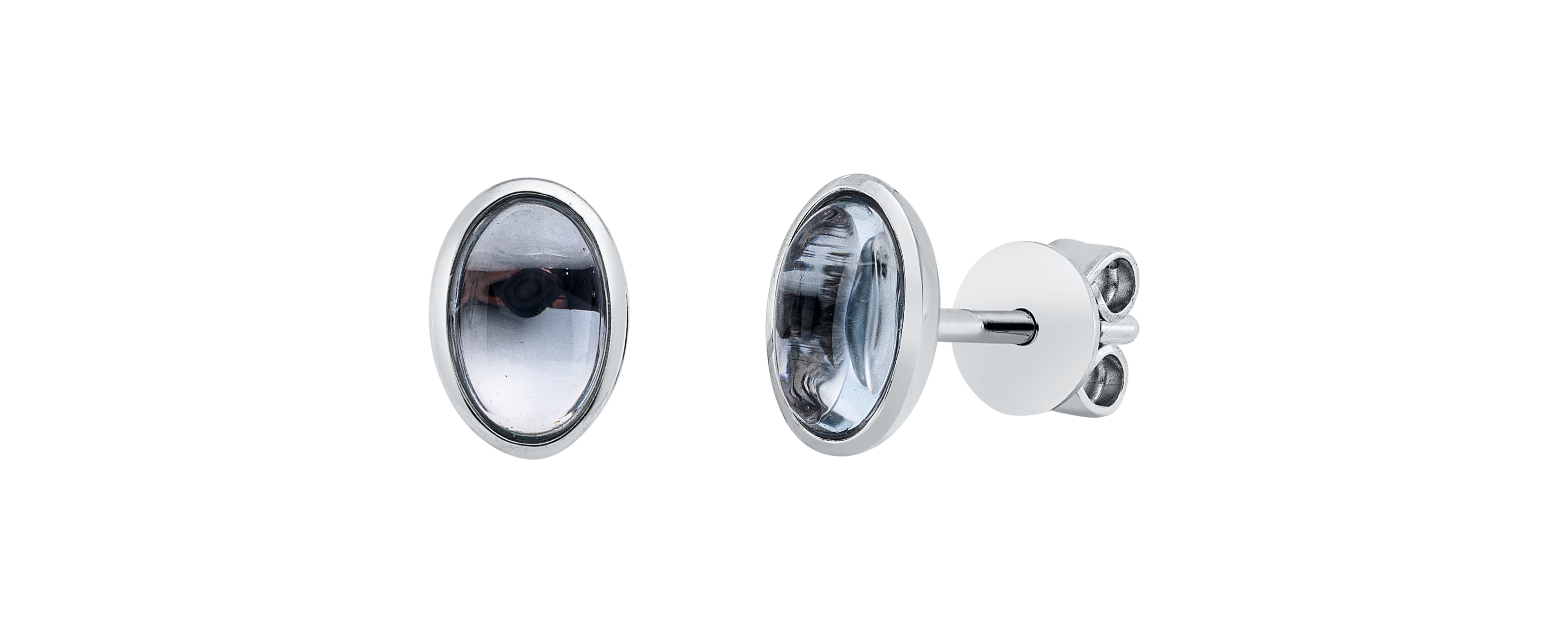 Brogle Classic Sky topaz stud earrings