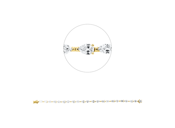 Brogle Selection Bicolor Diamantarmband
