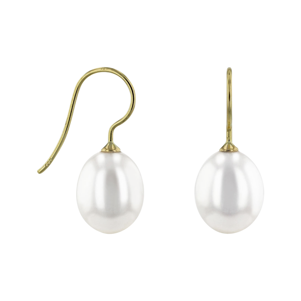 Brogle Selection Ocean freshwater pearl earrings