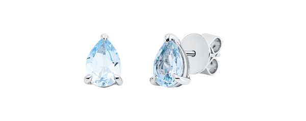 Brogle Classic Sky topaz stud earrings