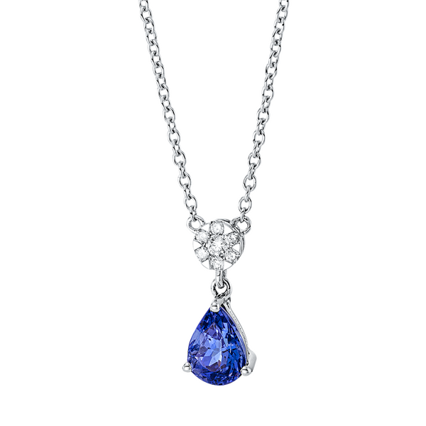 Brogle Classic gold chain with tanzanite pendant