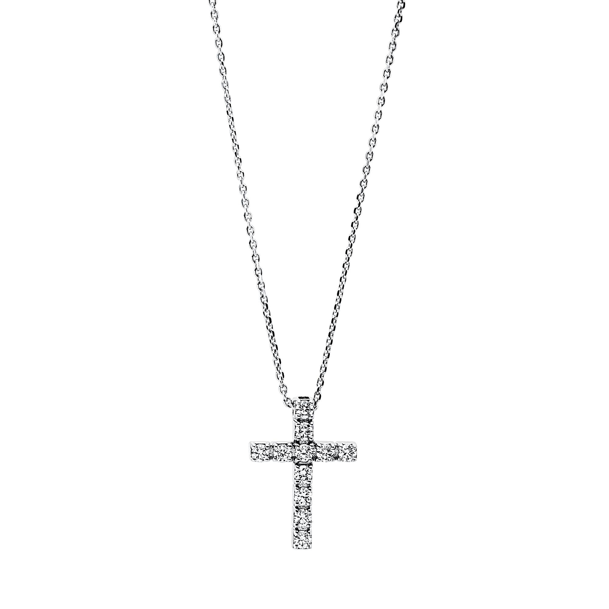 Brogle Classic necklace with diamond cross Brogle Classic necklace with diamond cross