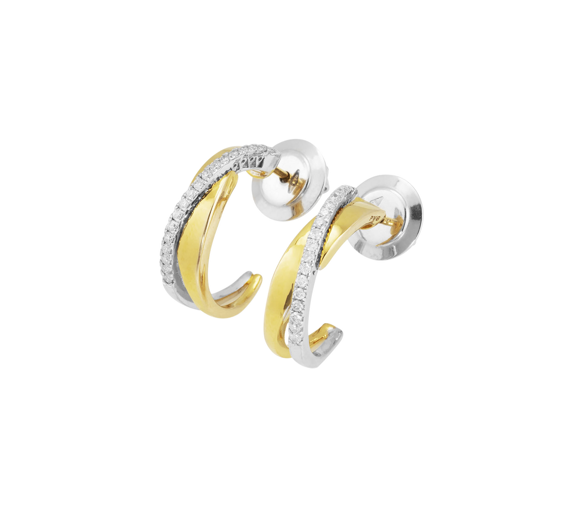 Ponte Vecchio Gioielli Promesse hoop earrings