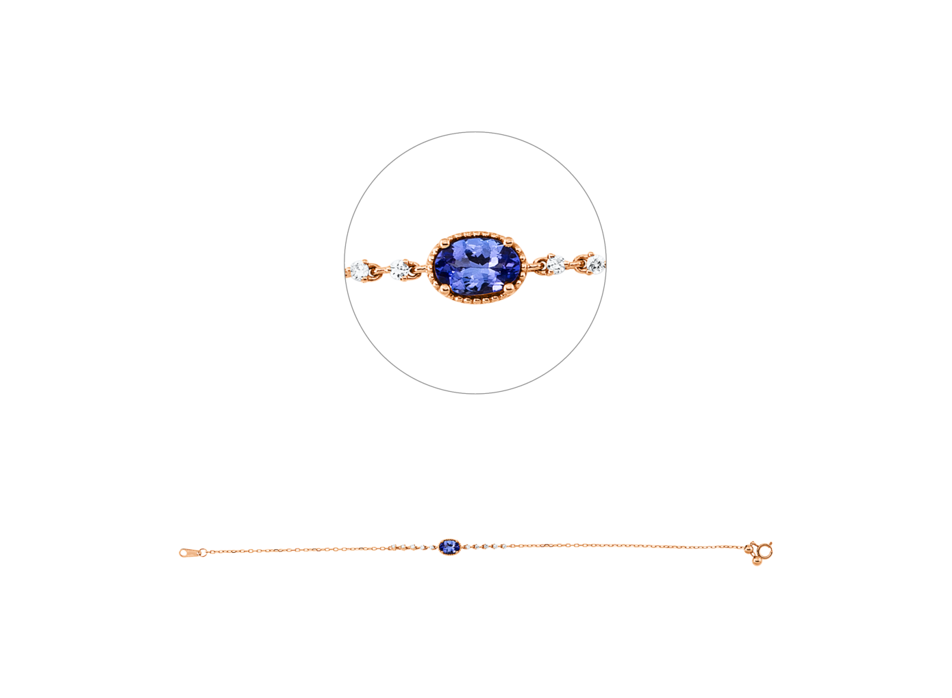 Brogle Classic tanzanite bracelet