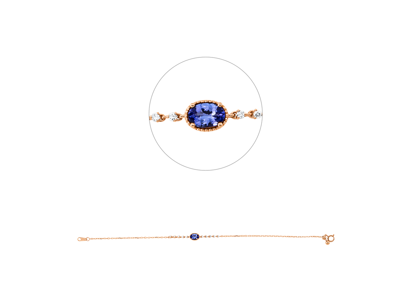 Brogle Classic tanzanite bracelet