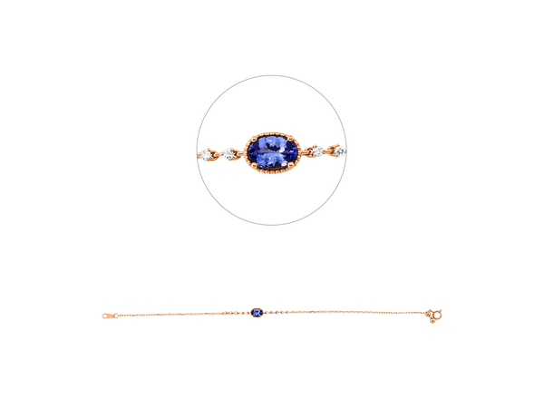 Brogle Classic tanzanite bracelet Brogle Classic tanzanite bracelet