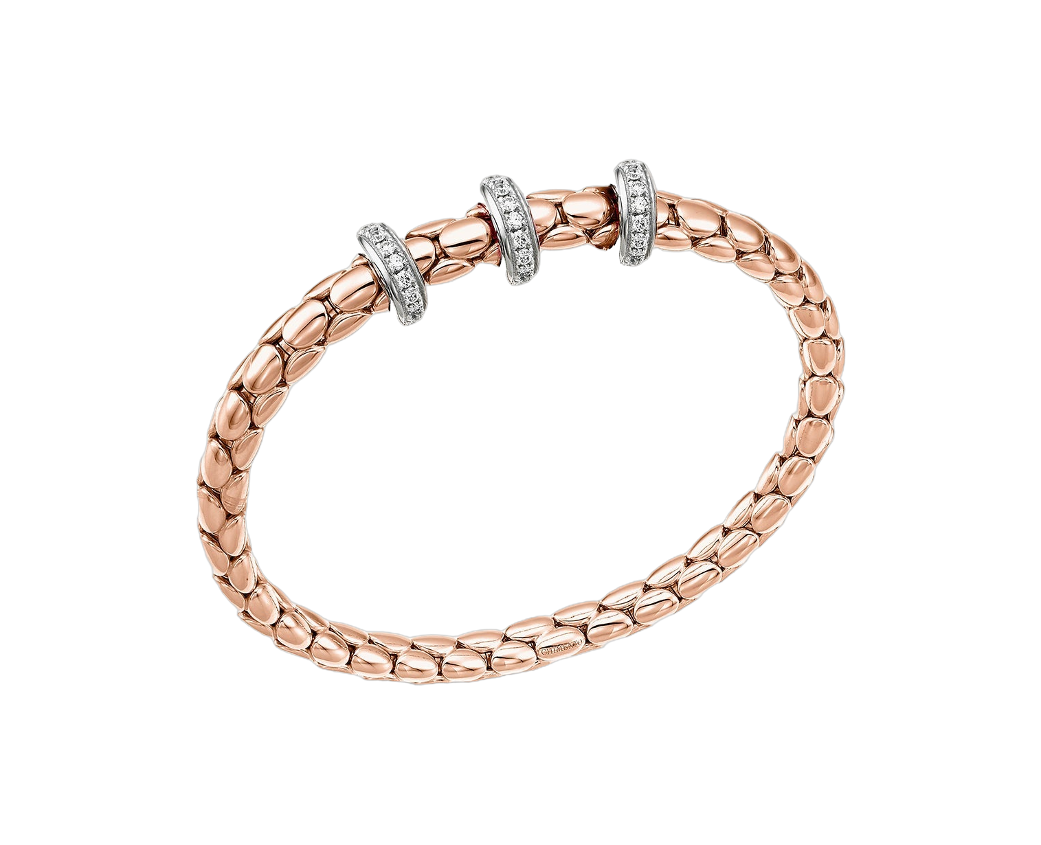 Chimento Stretch Spring Two-Tone Flexible Bracelet