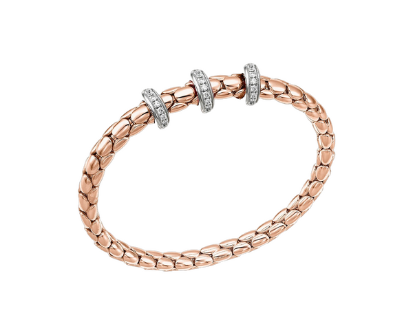 Chimento Stretch Spring Two-Tone Flexible Bracelet