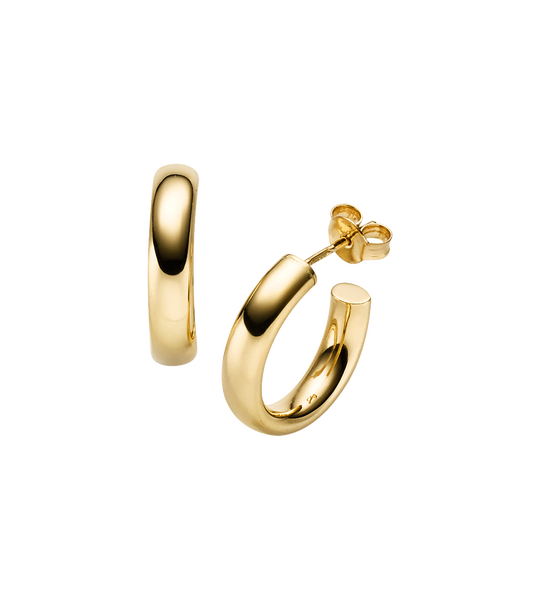 Brogle Classic gold hoop earrings Brogle Classic gold hoop earrings