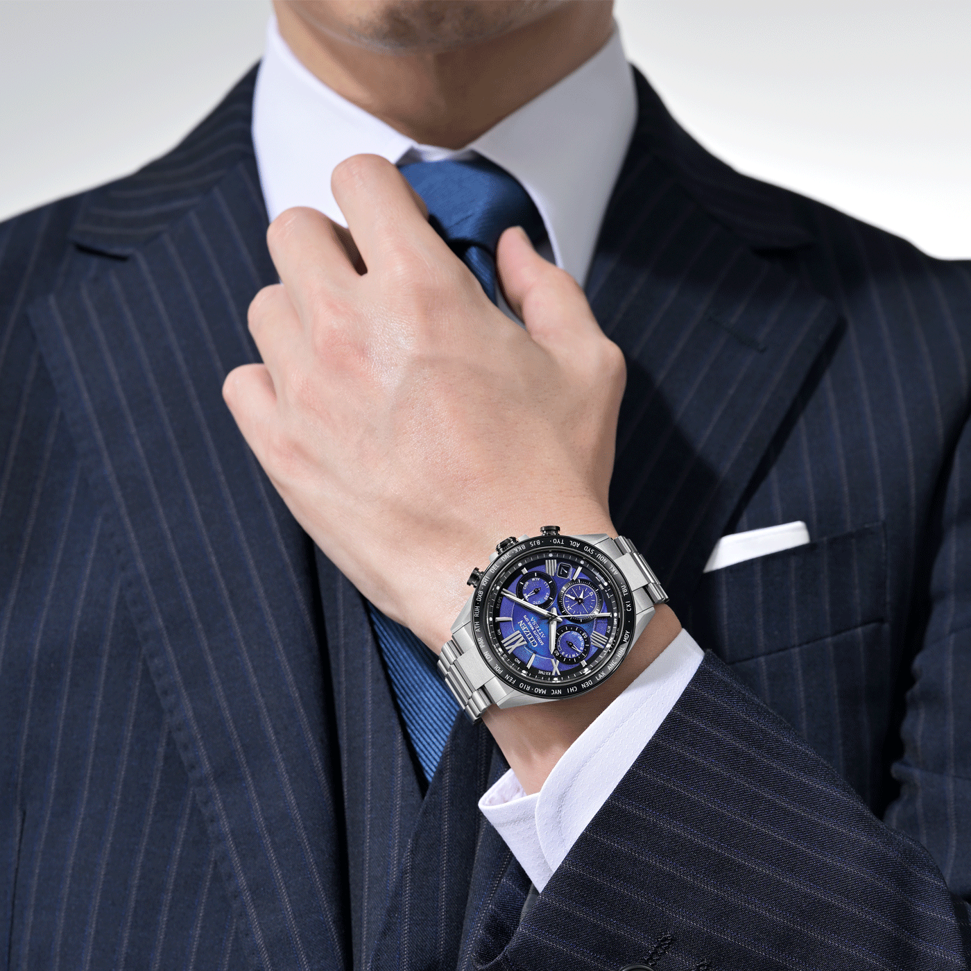 Citizen Attesa Unite with Blue 44,5mm