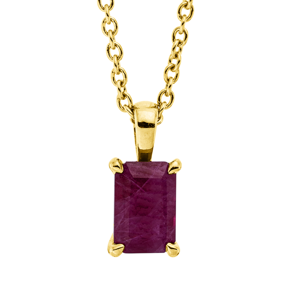 Brogle Classic necklace with ruby pendant Brogle Classic necklace with ruby pendant