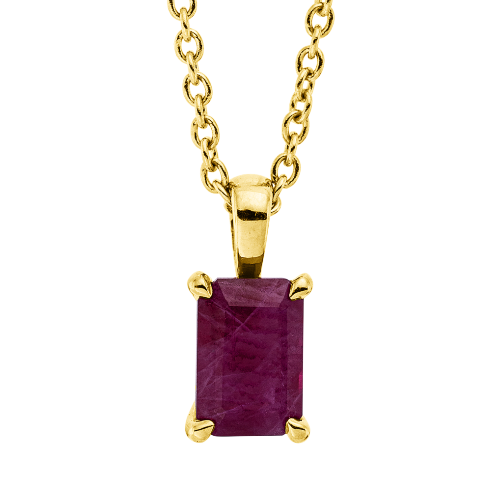 Brogle Classic necklace with ruby pendant Brogle Classic necklace with ruby pendant