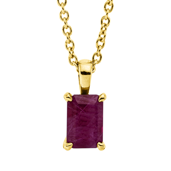 Brogle Classic necklace with ruby pendant Brogle Classic necklace with ruby pendant