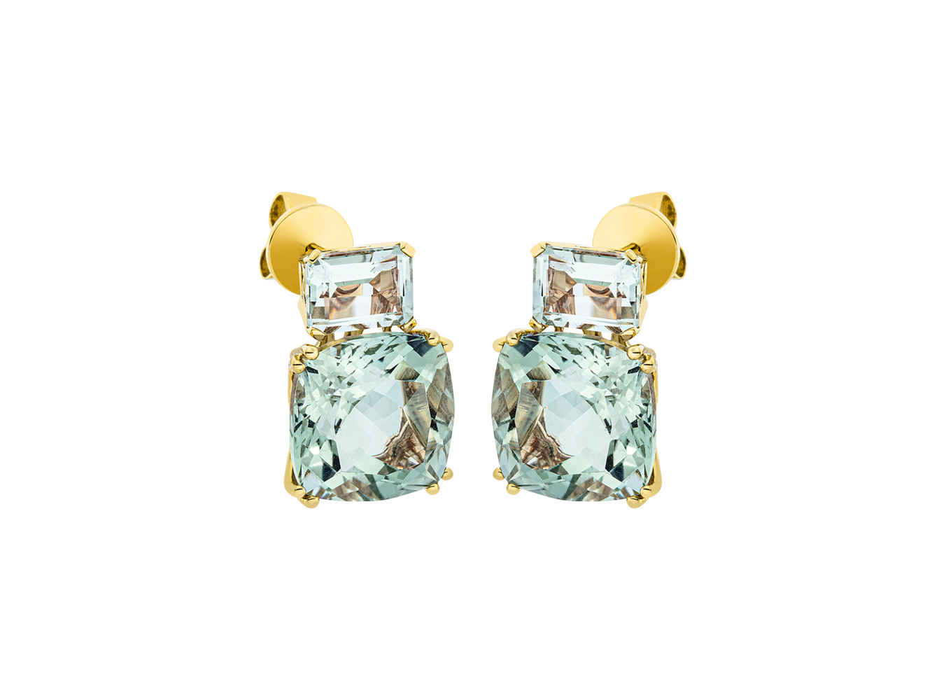 Brogle Classic amethyst stud earrings