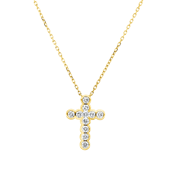 Brogle Classic Kette mit Diamantkreuz