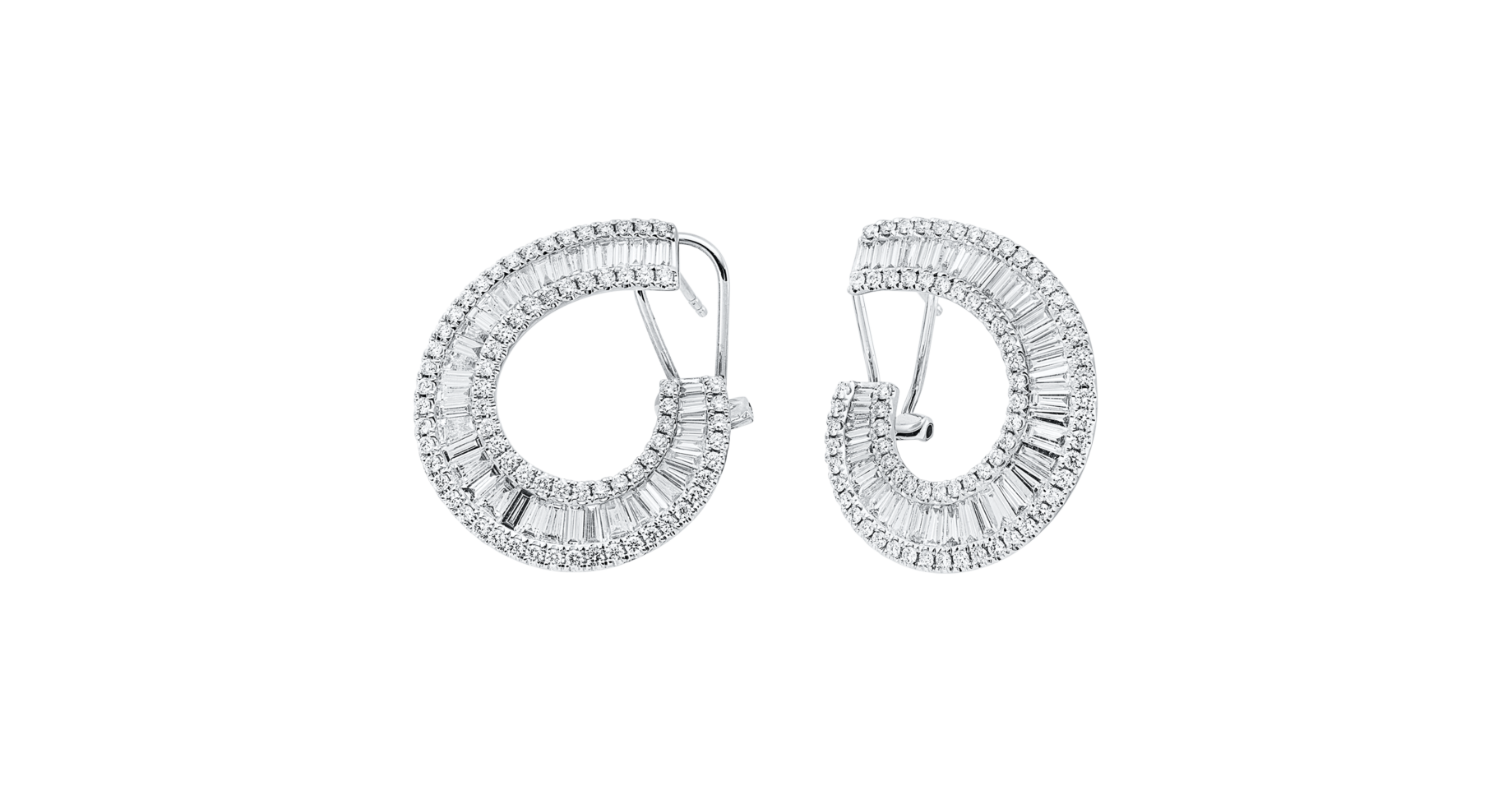 Brogle Selection diamond hoop earrings Brogle Selection diamond hoop earrings