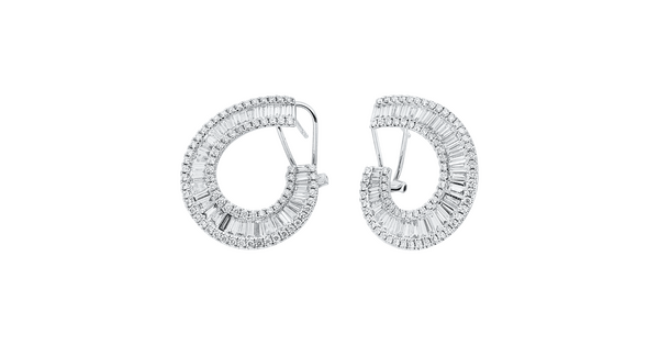 Brogle Selection diamond hoop earrings