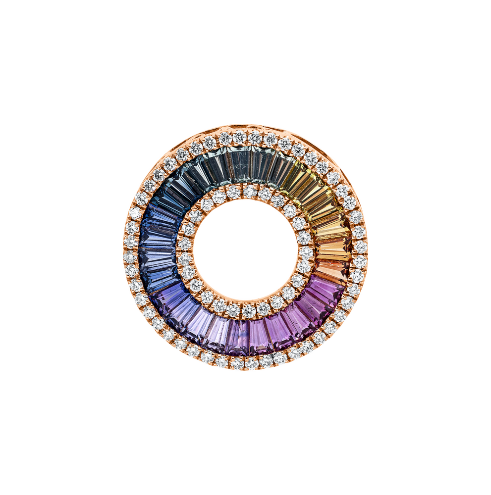 Brogle Classic Sapphire Pendant Rainbow