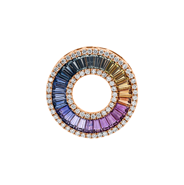 Brogle Classic Sapphire Pendant Rainbow Brogle Classic Sapphire Pendant Rainbow